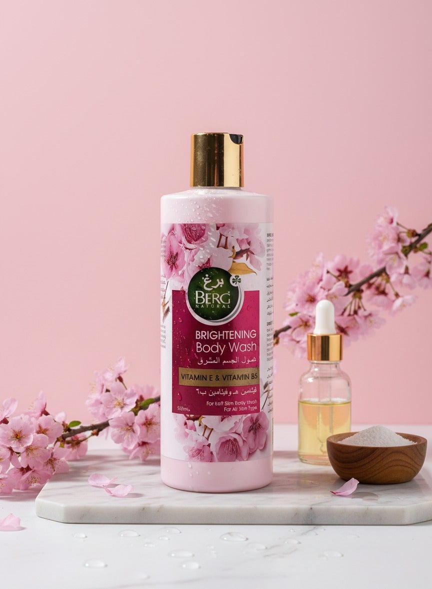 Berg Natural Brightening Body Wash – Nourishing Formula for All Skin Types (500 ml)