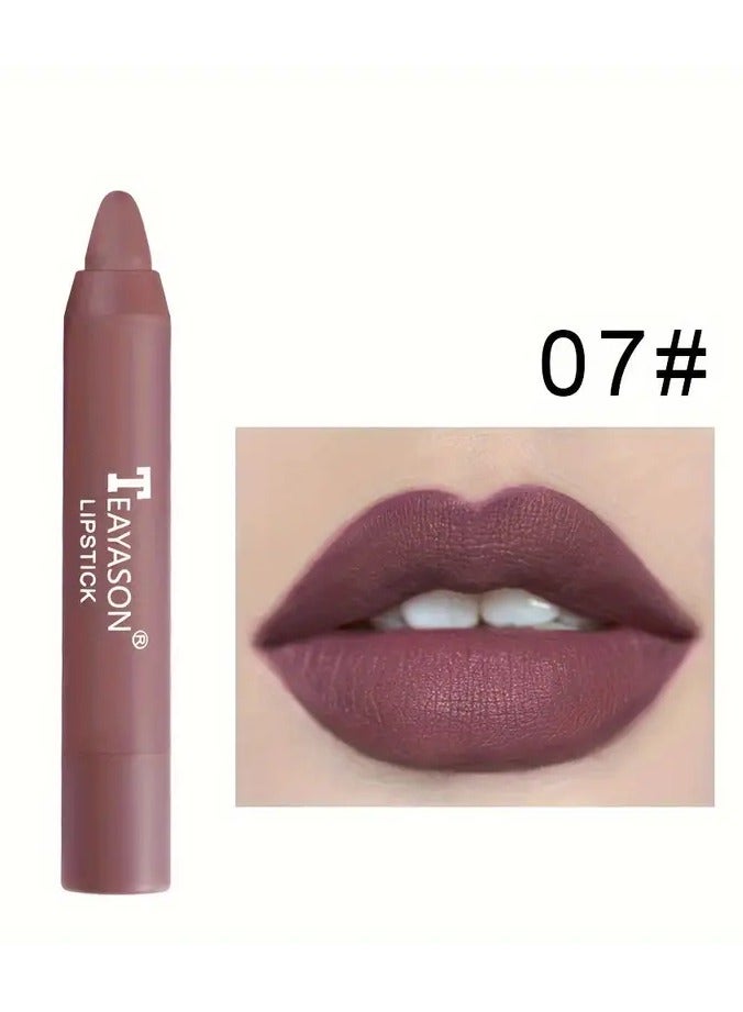 Matte Lipstick Color Rendering Moisturizing Lip Gloss Easy To Color Lip Glaze Rotating Lipstick Pen Valentine's Day Gifts