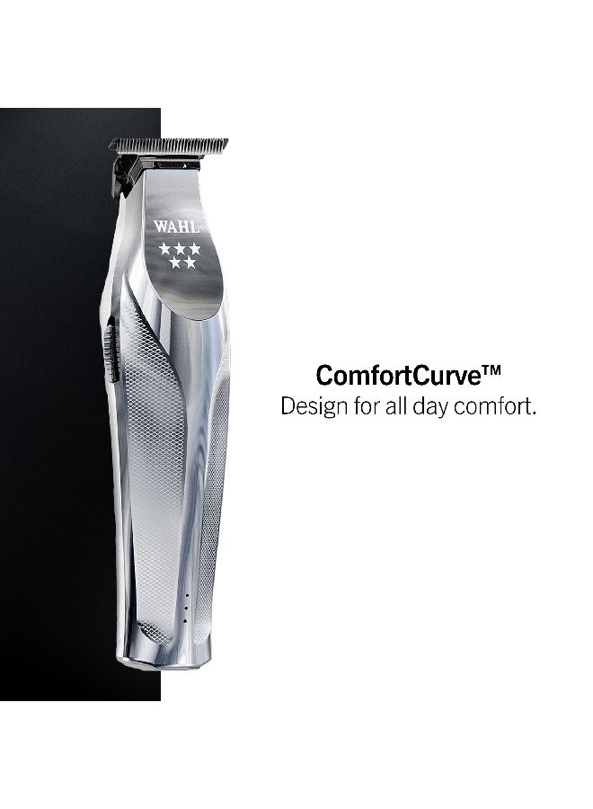 Wahl Professional 5 Star Hi-Viz Trimmer | Cord-Cordless | Metal Body | Hi-Viz T-Wide Blade | 3 Pin - GCC - image 8