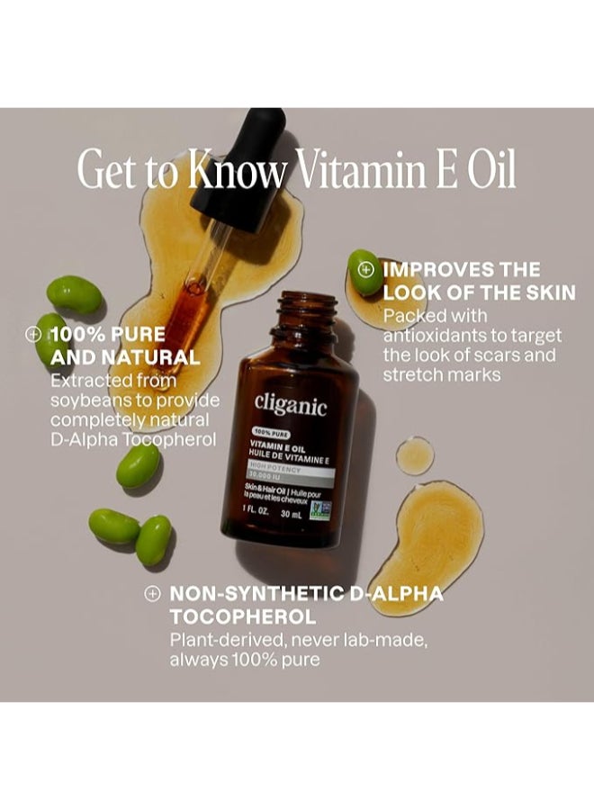 100% Pure Non-GMO Vitamin E Oil (1 oz), D-Alpha Tocopherol, Moisturizing Skin & Hair Oil - image 3