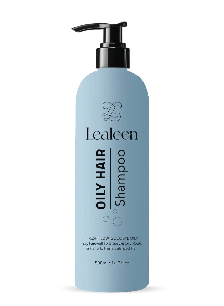 Fresh Flow Shampoo Goodbye Oily Say Farewell To Greasy And Oily Roots And Hellov to Fresh Balanced Hair 500 ML
