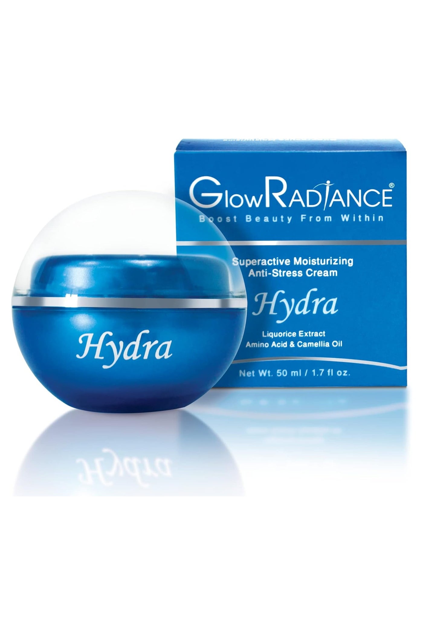 Glow Radiance Hydra Anti-Stress Moisturizing Cream â 50ml | Hydrating & Soothing Face Cream for All Skin Types