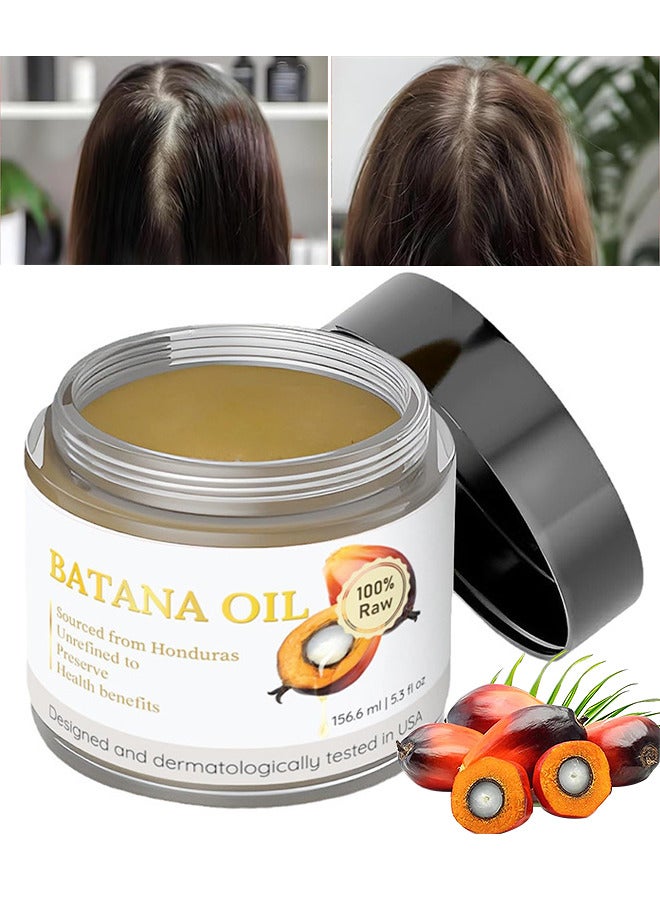Raw Batana Oil - 100% Natural And Organic Hair Growth Oil Solution For Men And Women, Raw, Unrefined, Enhances Thickness, Prevents Hair Loss