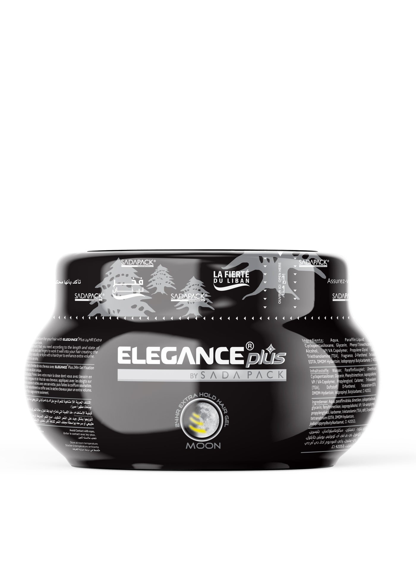 Elegance-Plus Hair Gel - Moon, 1000ml | Firm Hold, Non-Sticky, Easy to Wash, Long-Lasting Shine