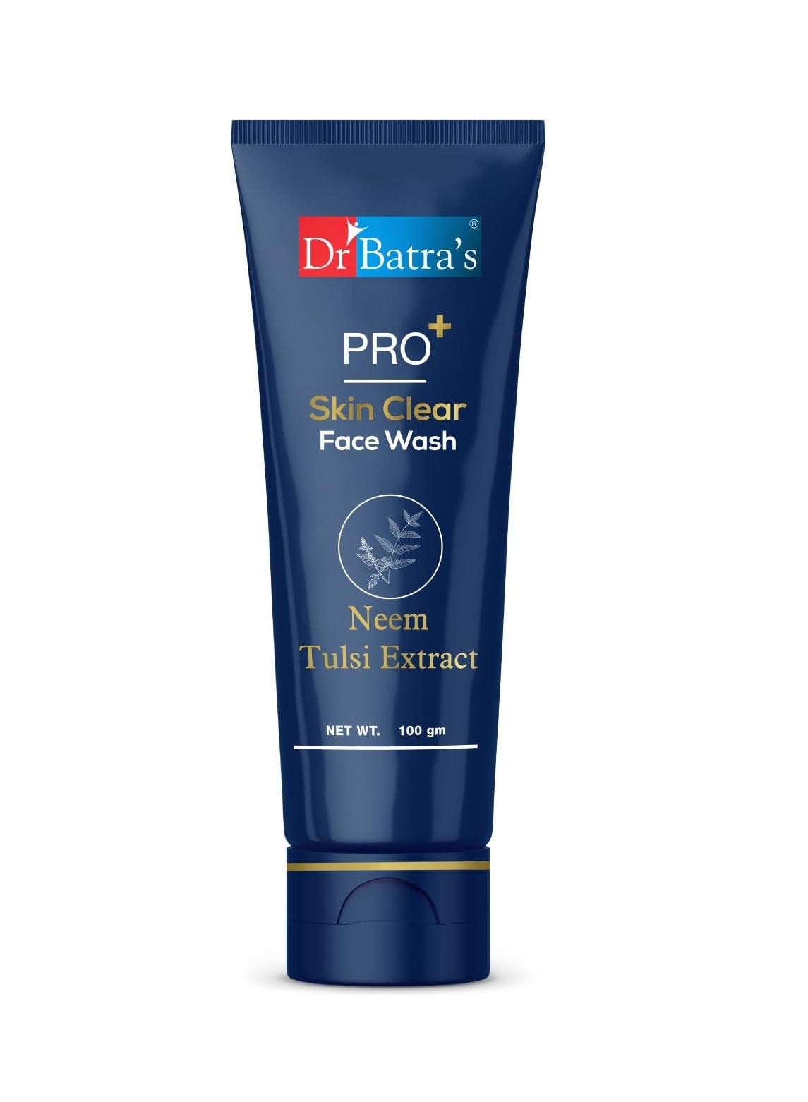 Dr Batra's PRO Skin Clear Face wash Enriched WithTulsi Neem Aloe Vera Juice Gel Extracts Anti bacterial healthy skin Sulphate Silicone Soap Free Face Wash for Clear Skin 100g