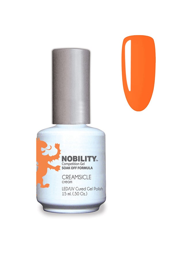 Gel Nail Polish 15 ml, Long Lasting, Chip Resistant, Requires Drying Under UV Led Lamp Creamsicle Nbgp125