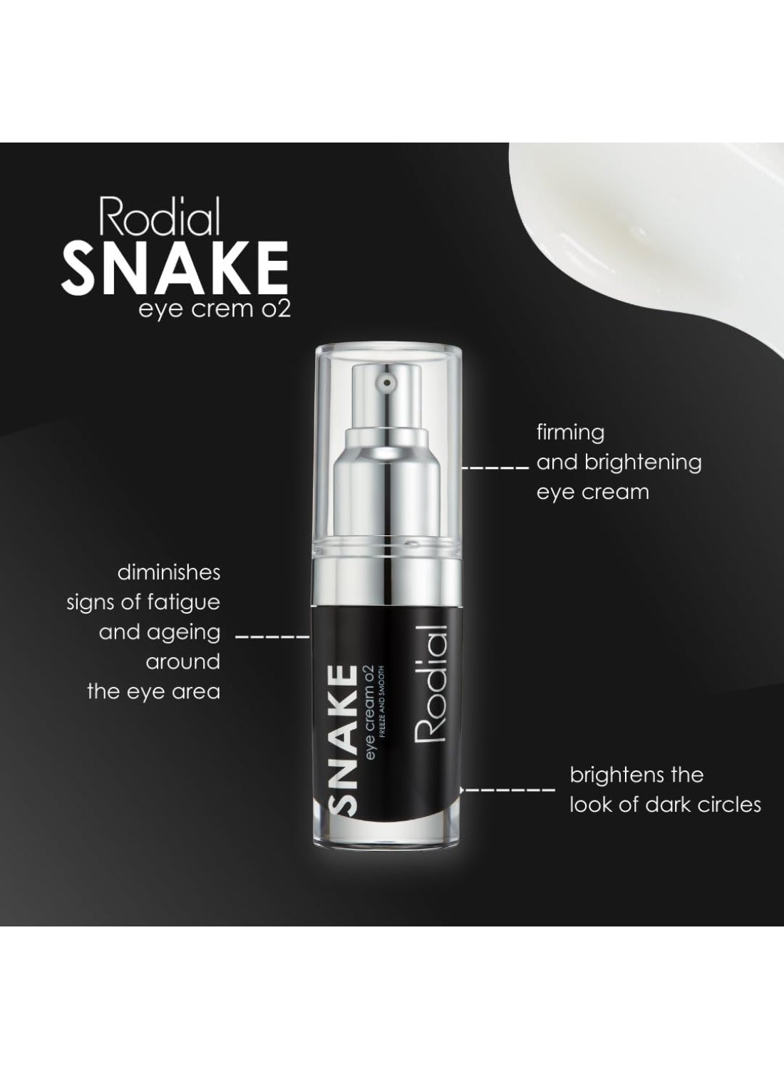 Rodial Snake Eye Cream 15ml – Advanced Firming for Wrinkled Eyes, Syn-Ake™ & Vitamin C, Smoothing Balm for Crow's Feet Relief 15ml - image 6