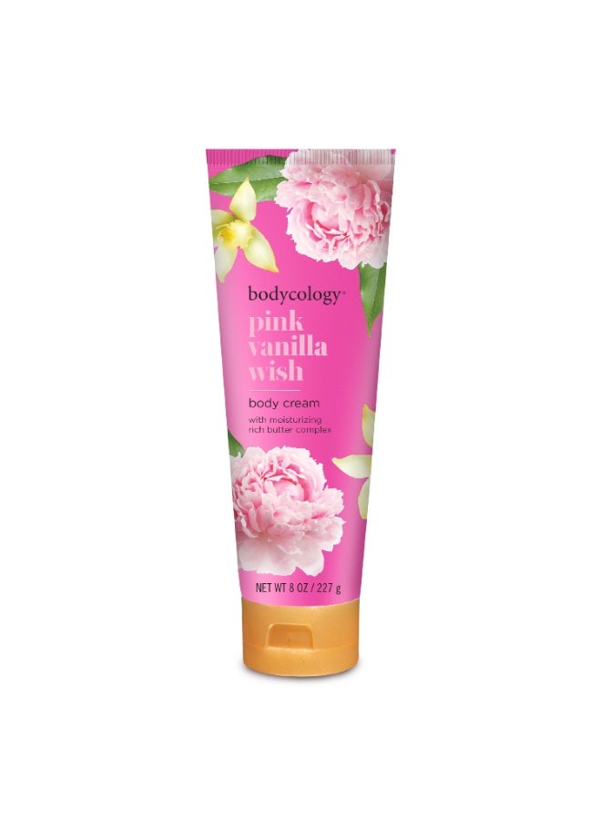 Pink Vanilla Wish Body Cream 227G Deep Moisturizing, Smooth & Long-Lasting Fragrance