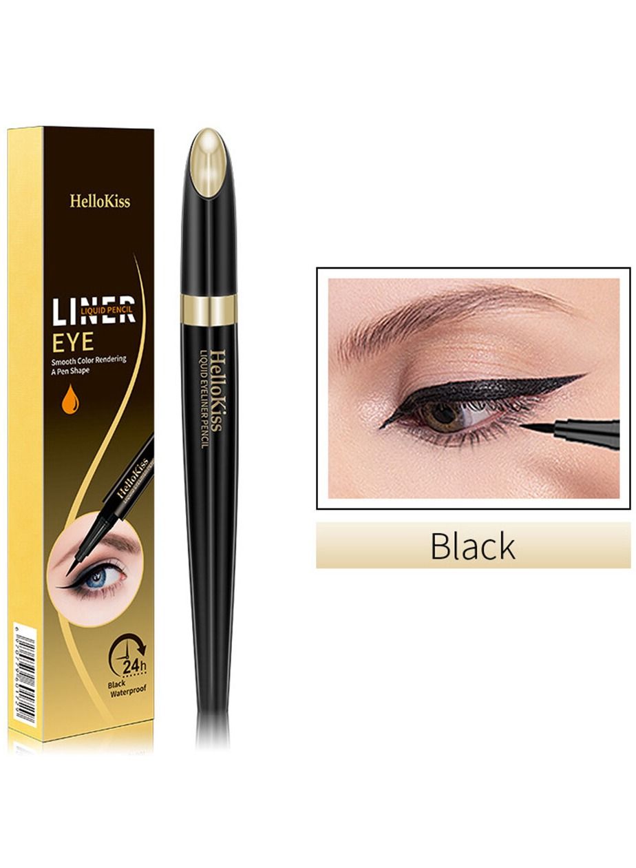 Eyeliner Liquid Pencil Long Lasting Quick Drying Formula Waterproof Smudge Resistant Precise Ultra Fine High Pigmented Eyeliner for Bold Looks Liquid Eye liner Pen Black