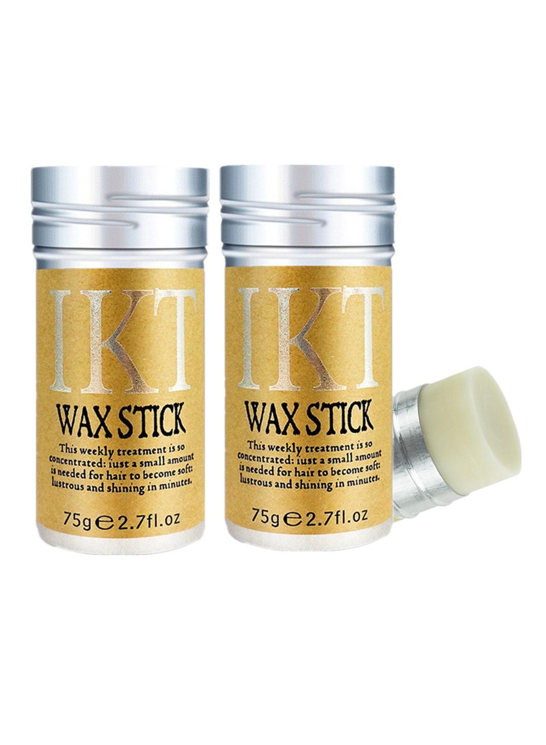 2PCS Hair Wax Stick Gel Cream Non-Greasy Style Hair Wax Stick For Men Women Broken Hair Artifact