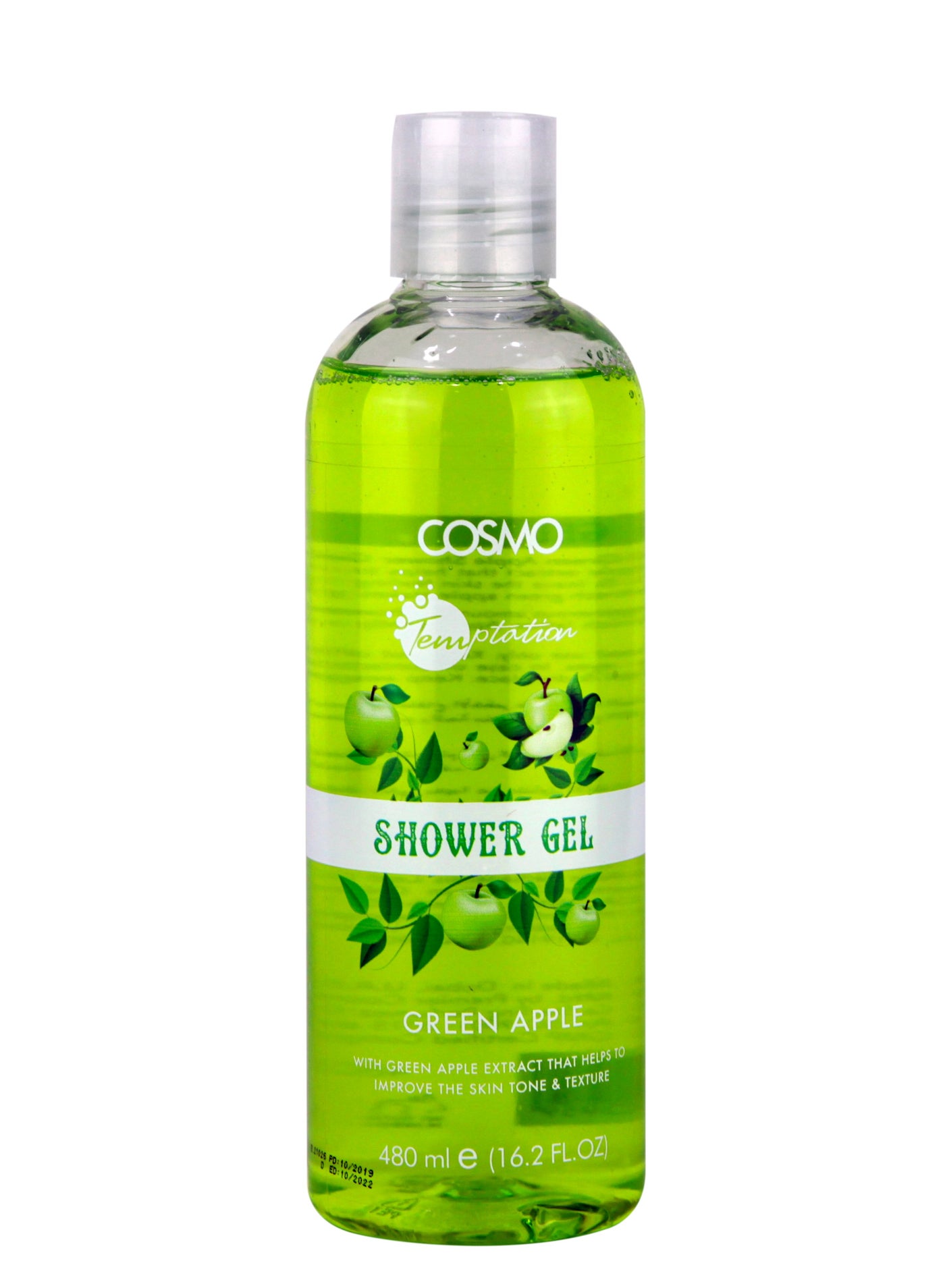 Cosmo Temptation Green Apple Shower Gel 480ml for Men and Women