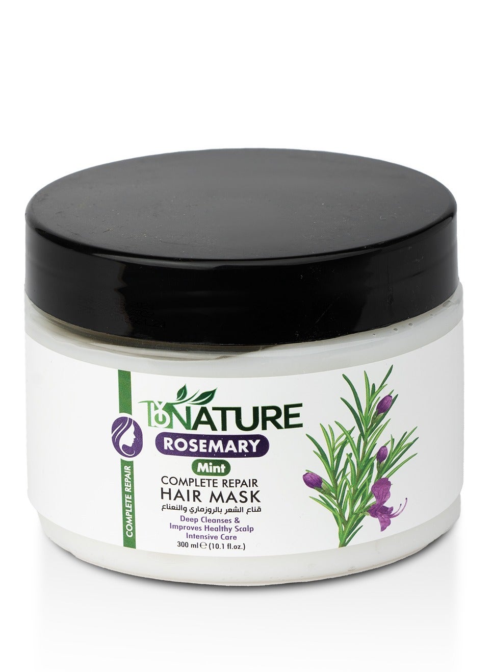 ByNature Rosemary Mint Complete Repair Hair Mask – 300ml for Deep Conditioning & Strengthening"