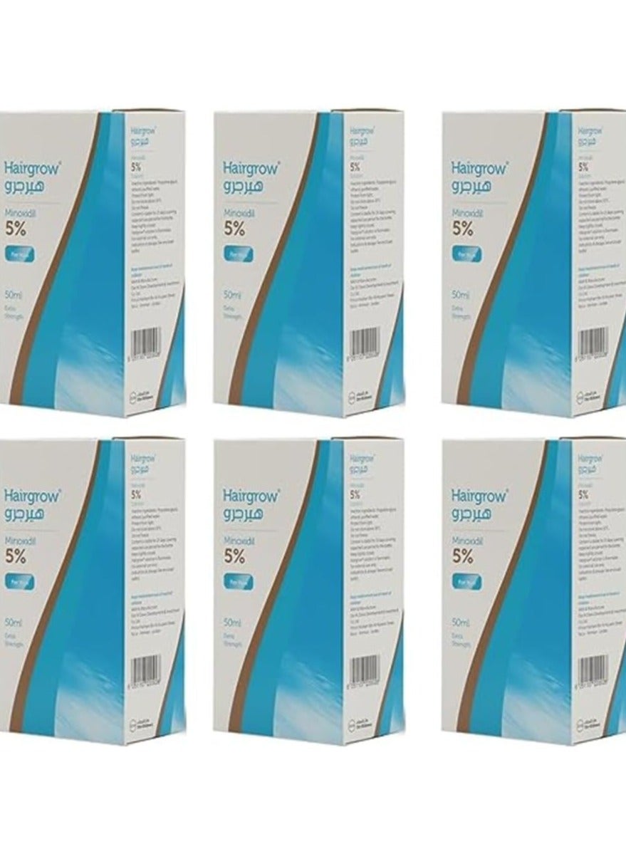Hairgrow 5% minoxidil 6 months supply (6 bottles x 50ML