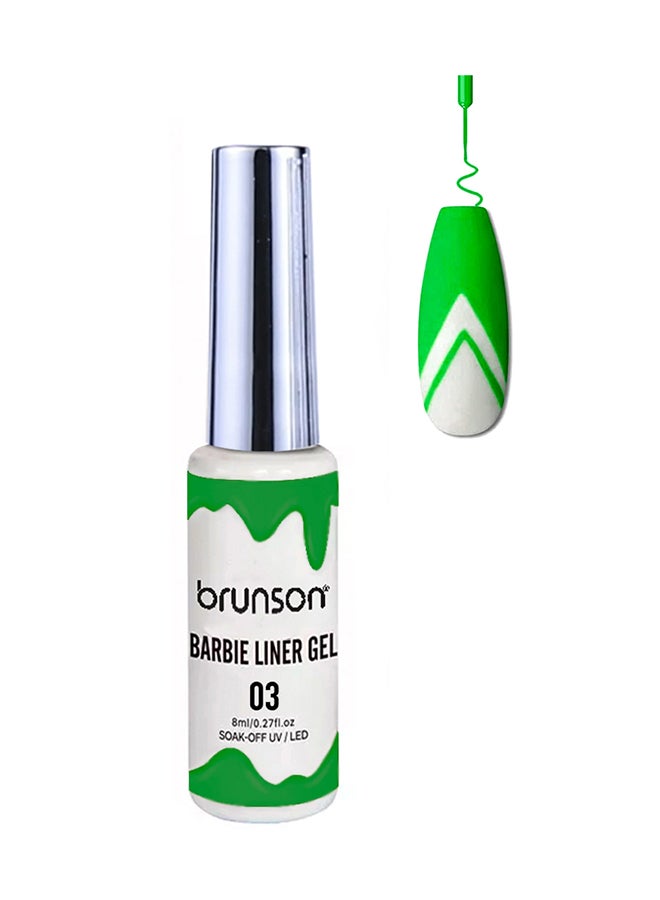 Gel Liner Nail Art Paint Polish, Brush In Bottle for Soak Off Painting Drawing designs BNAGK02-03