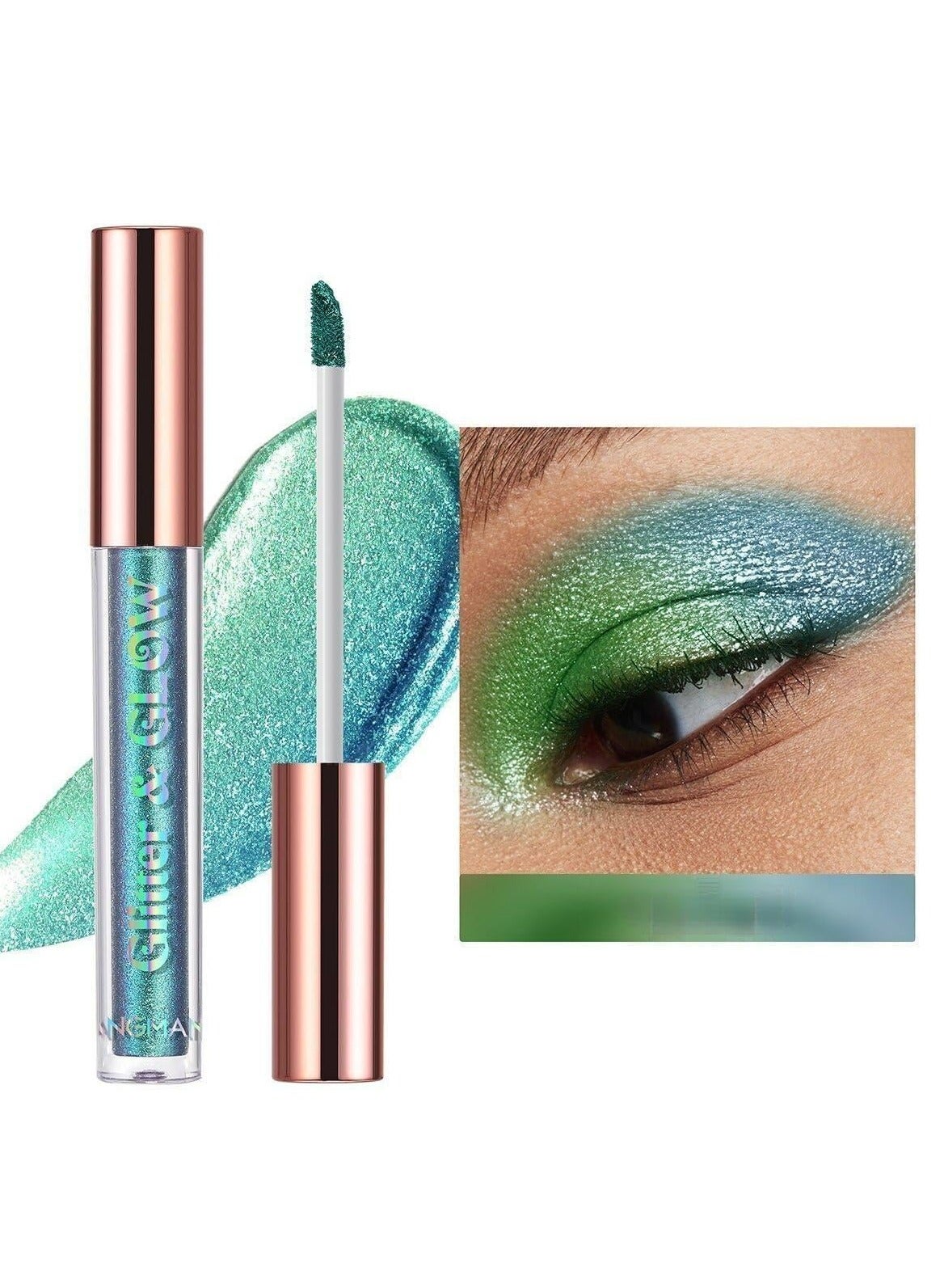 "Langmanni New Shimmering Liquid Eyeshadow - Color-changing Dragon Eyeshadow in Ten Shades, Single Unit" (#08)