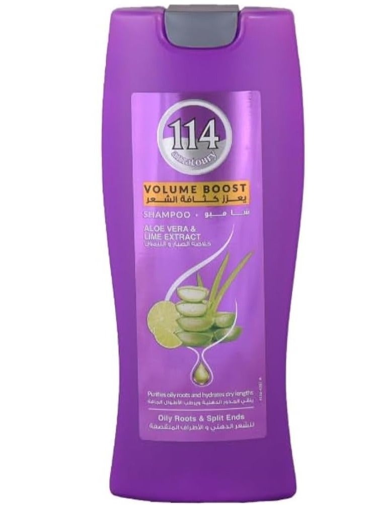 Aloe Vera And Lime Extract  Hair Shampoo 400ML Purifies Oily Roots and Hydrates Dry Length Fresh Hair Care and Styling