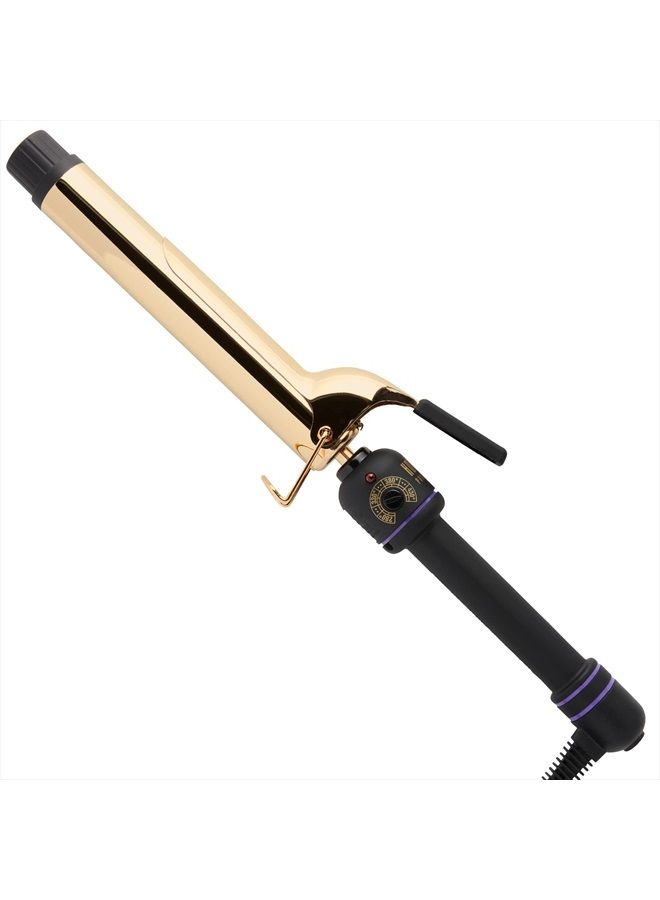 Pro Artist 24K Gold Extra Long Curling Iron/Wand | Long Lasting Defined Curls, (1-1/4 in)