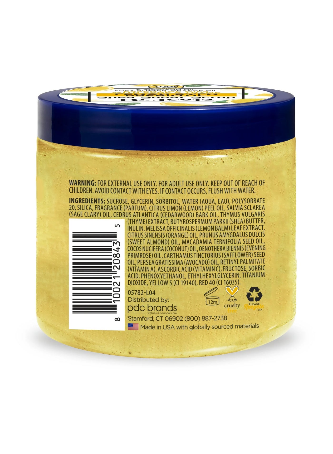 Dr Teal's Shea Sugar Scrub Prebiotic Lemon Balm 538Gm - image 2