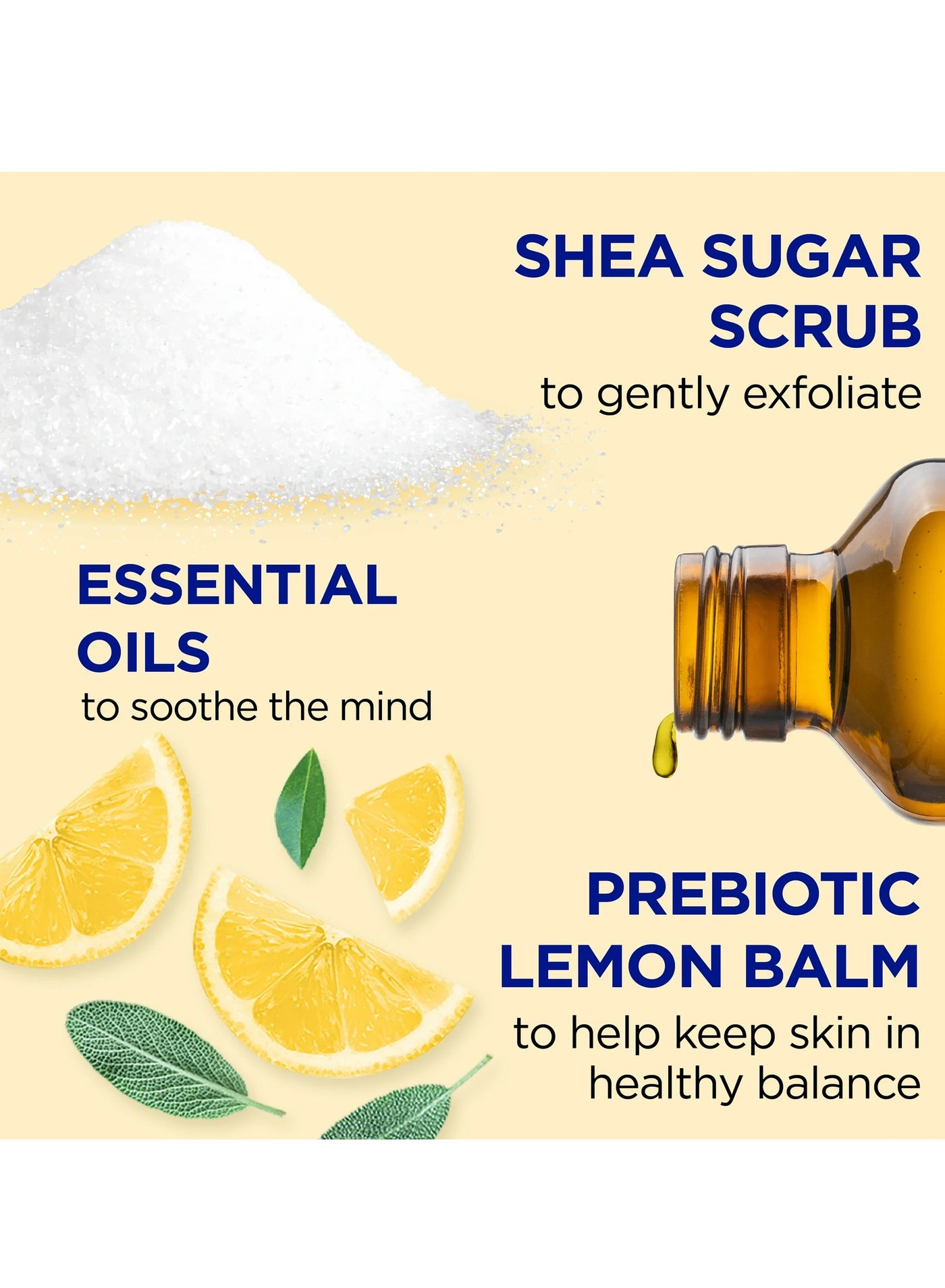 Dr Teal's Shea Sugar Scrub Prebiotic Lemon Balm 538Gm - image 4