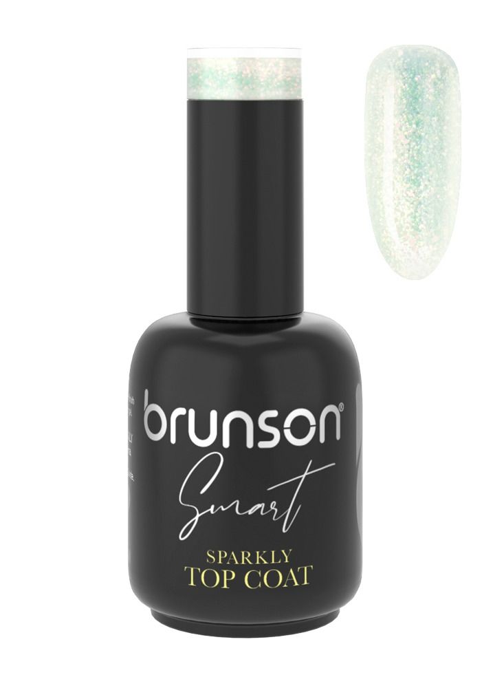 Gel Nail Polish Sparkly Top Gel Polish 15ml Top Coat for Nails Long Lasting Gel Polish Top Coat Gel for Chip Free Shine Strengthens Weak Brittle Nails Promotes Nail Health Soak Off UV Gel Polish