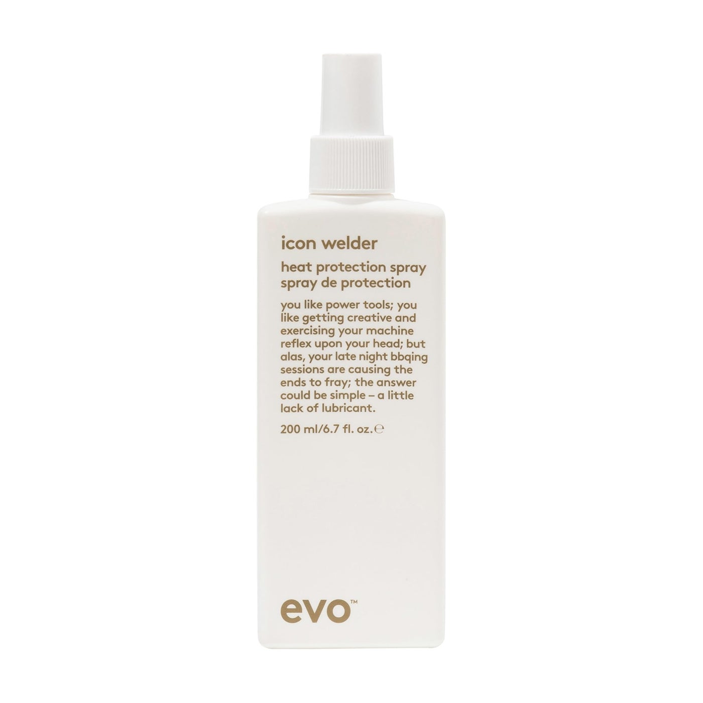 EVO Icon Welder Heat Protection Spray - Full Size Heat Protectant To Protect Against UV Damage, Provide Style Control & Touchable Finish - 6.7fl.oz