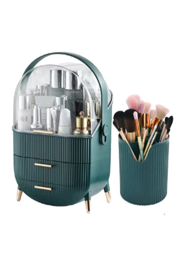Makeup Organizer Cosmetic Storage with Brush Holder
