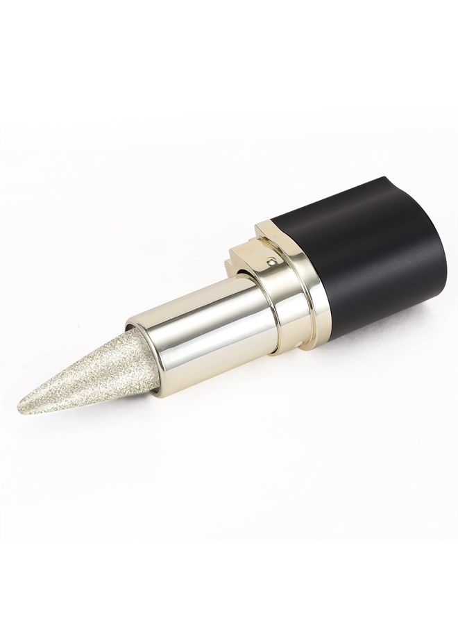 Eyeliner Pencil - Black Eyeliner Pen Gel - Quick Drying Formula Eye Liner - Waterproof Smudge-proof All Day Eyeliner Makeup - Long Lasting Create Statement Eye Look (Silver)