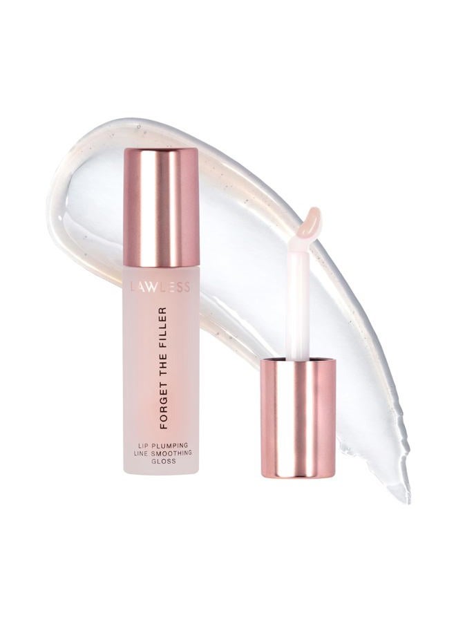 Lawless Women's Forget The Filler Lip Plumper Line Gloss, Rosy Outlook, Pink, 0.11 Fl Oz (Pack of 1)