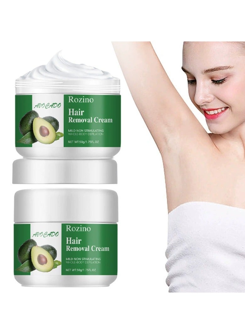 Avocado hair removal cream deep hair removal mild moisturizing armpit lip care hair removal cream