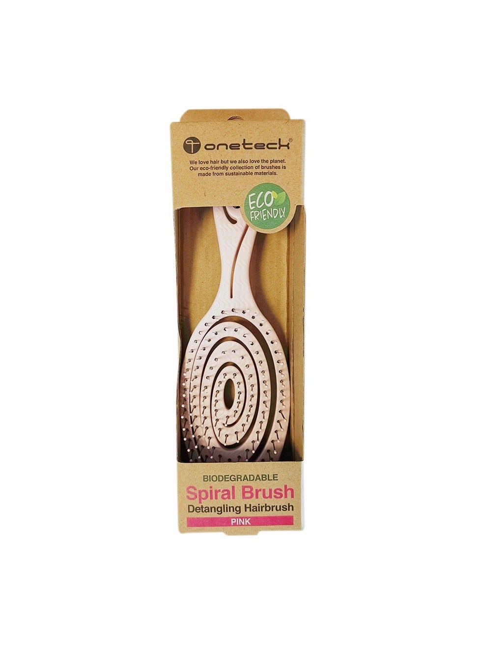 Onetech Hair Brush Bio Loop Pink 5440-B4