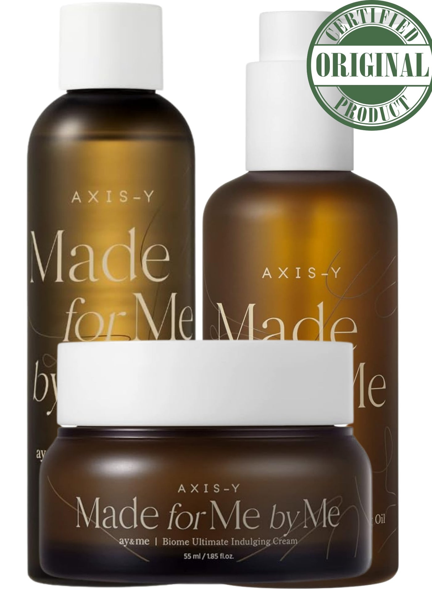 Dry, Dull & Dehydrated Skin Solution – AXIS-Y Made for Me by Me Indulging Cream, Cleansing Oil & Infused Toner Deep Moisture Repair Set – 200 ml Pack | Complete Skincare Routine for Hydration and Radiance