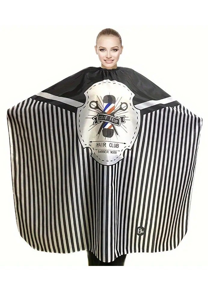 1pc Hair Cutting Gown Waterproof Haircut Cape Cloth Hairdressing Apron For Hair Cutting And Styling