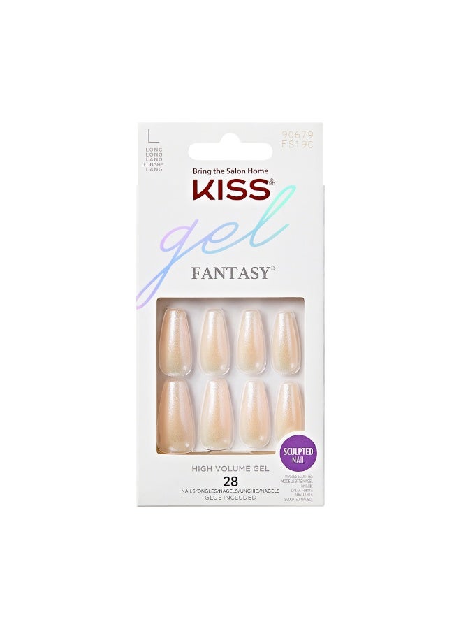 Kiss Gel Fantasy Sculpted Nails - Long Length FS19C