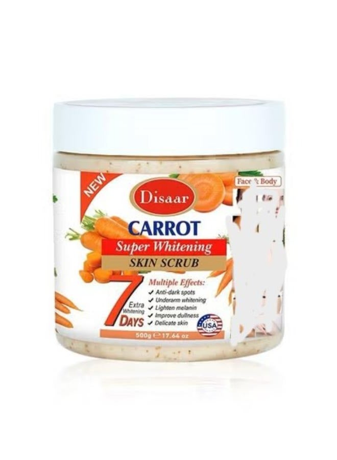 Carrot Super Whitening Skin Scrub 500 g