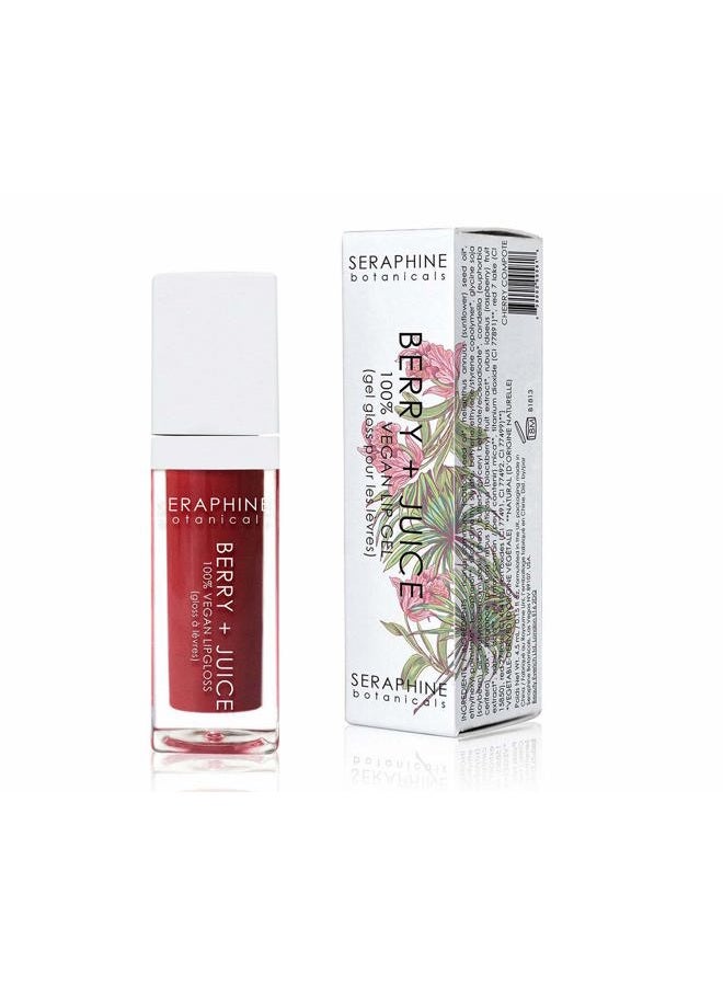 Berry + Juice - 100% Vegan Lip Gel Tinted Gloss 0.20 fl oz (Cherry Compote)