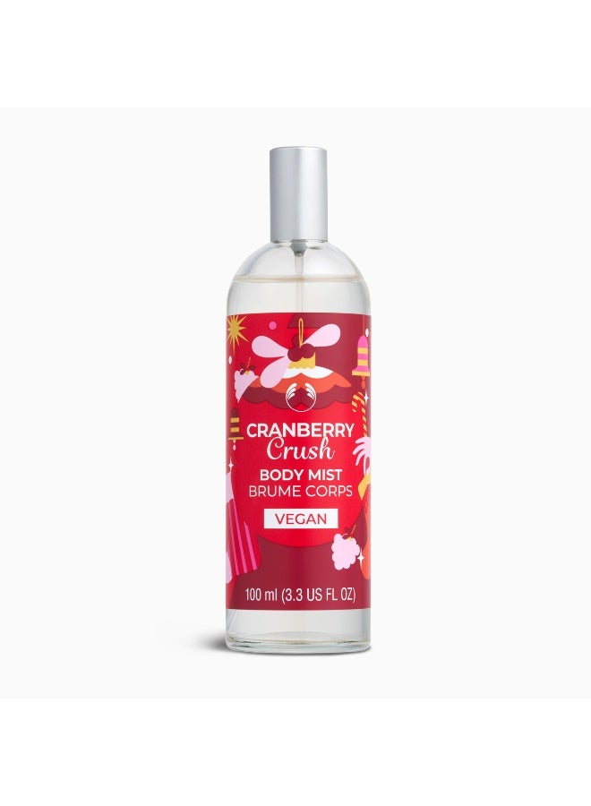 Cranberry Crush Body Mist – Lightweight Fruity Fragrance Spray For All-Day Freshness, Uplifting Scent And Skin-Friendly Formula (250 Ml)