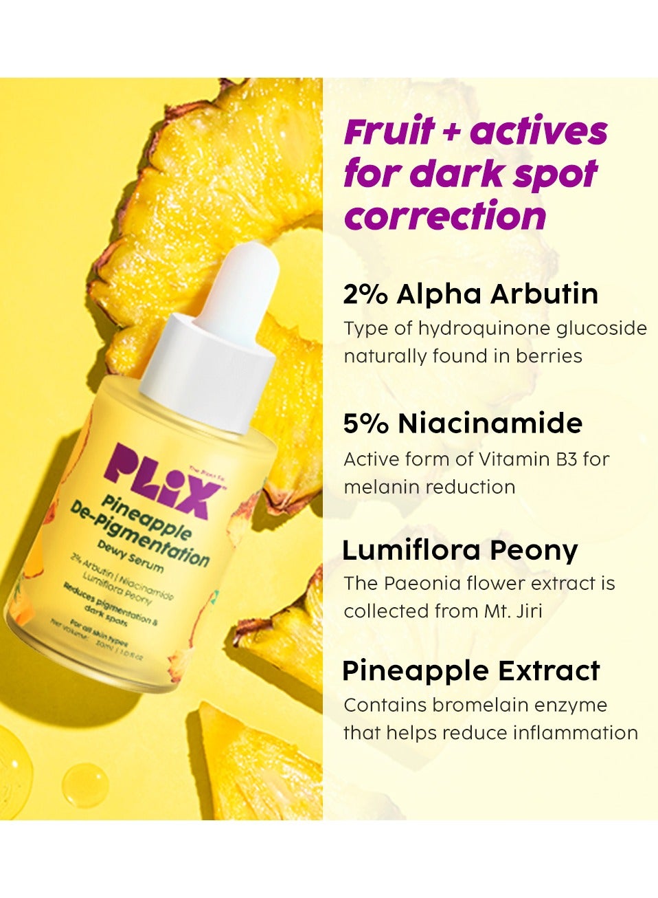Pineapple De-Pigmentation Skincare Kit For Dark Spot Removal Facewash, Face Serum and Moisturizer Combo for Women And Men, Pack of 3 - image 4