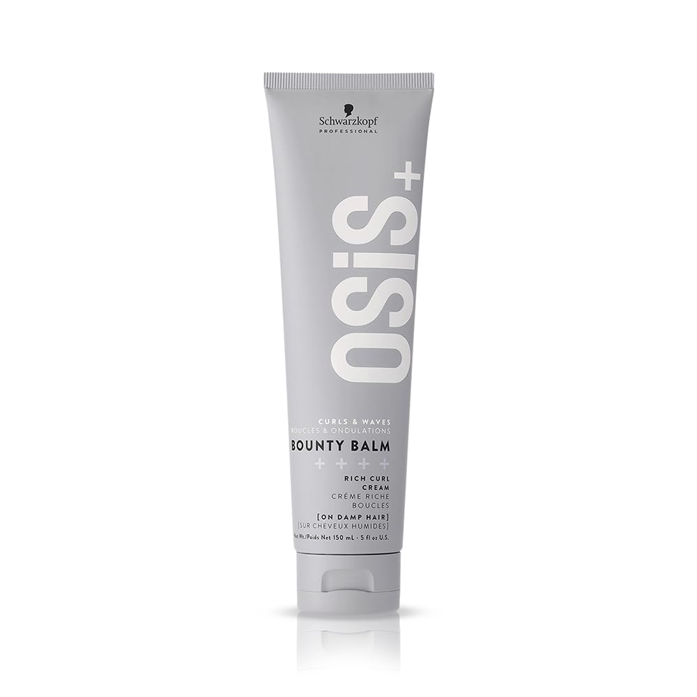 OSiS+ Bounty Balm Rich Curl Cream 5oz â€“ Curl Enhancing, Frizz Control & Humidity Protection for Wavy, Curly, Textured Hair