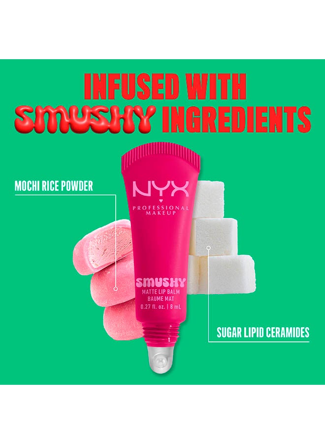 Smushy Matte Lip Balm, Soft Diffused Color, Matte FinishShe's Serving - image 5