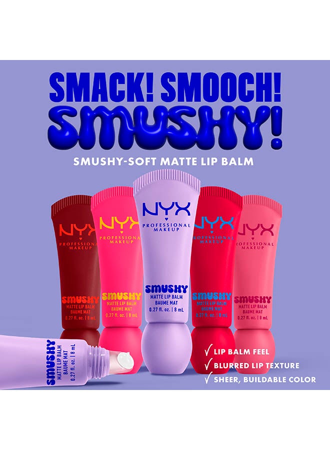 Smushy Matte Lip Balm, Soft Diffused Color, Matte FinishShe's Serving - image 6