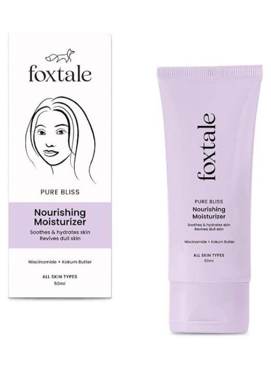 Nourishing Face Moisturizer with Niacinamide for 24 Hr Hydration, Lightweight & Non-Sticky, For Soft & Glowing Skin, Men & Women, All Skin Types, 50 ml