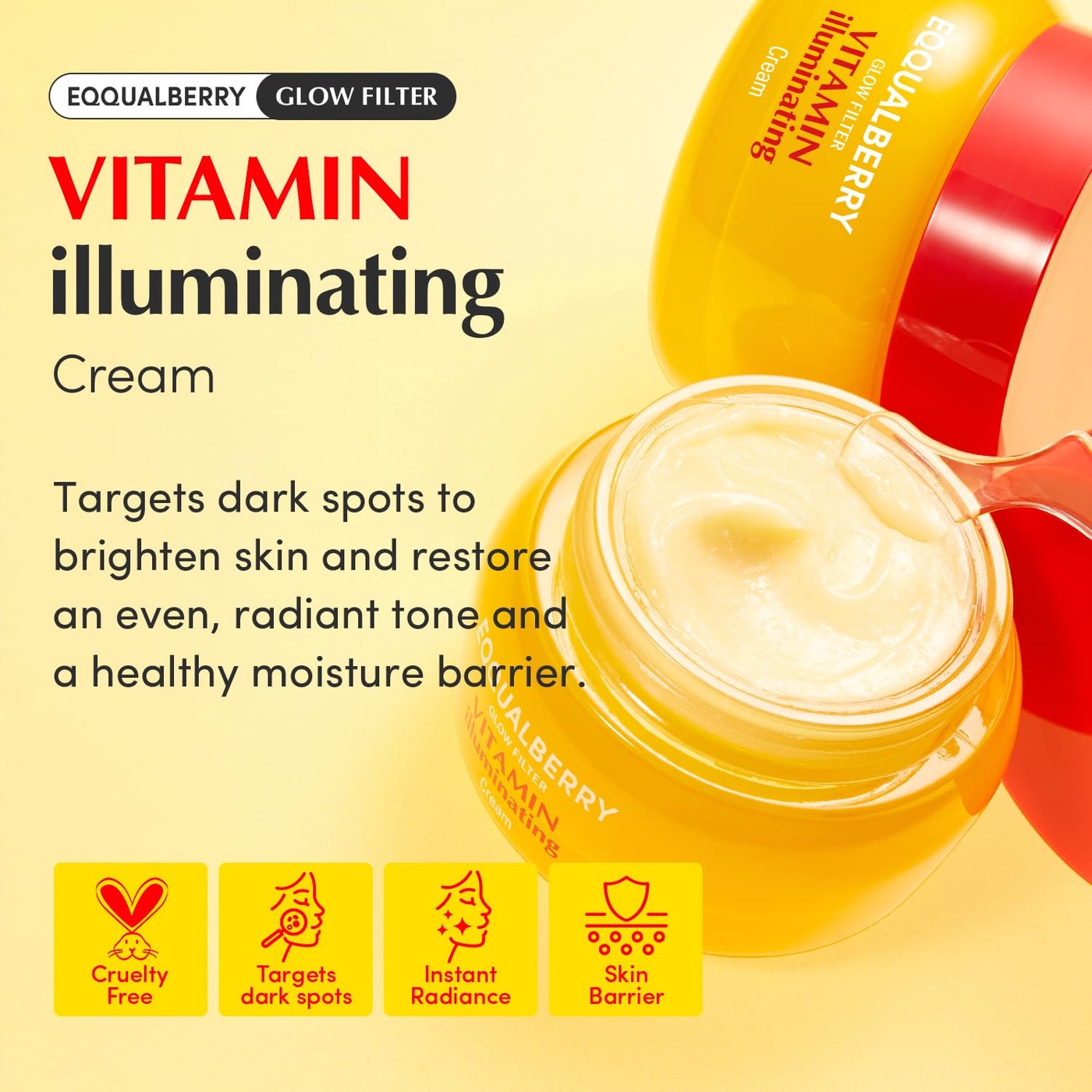 Pack Of 2 Vitamin Illuminating Cream 50ml â€“ Brightening & Hydrating Face Cream for Even Skin Tone, Anti-Dark Spots, Glowing and Nourished Skin - image 2
