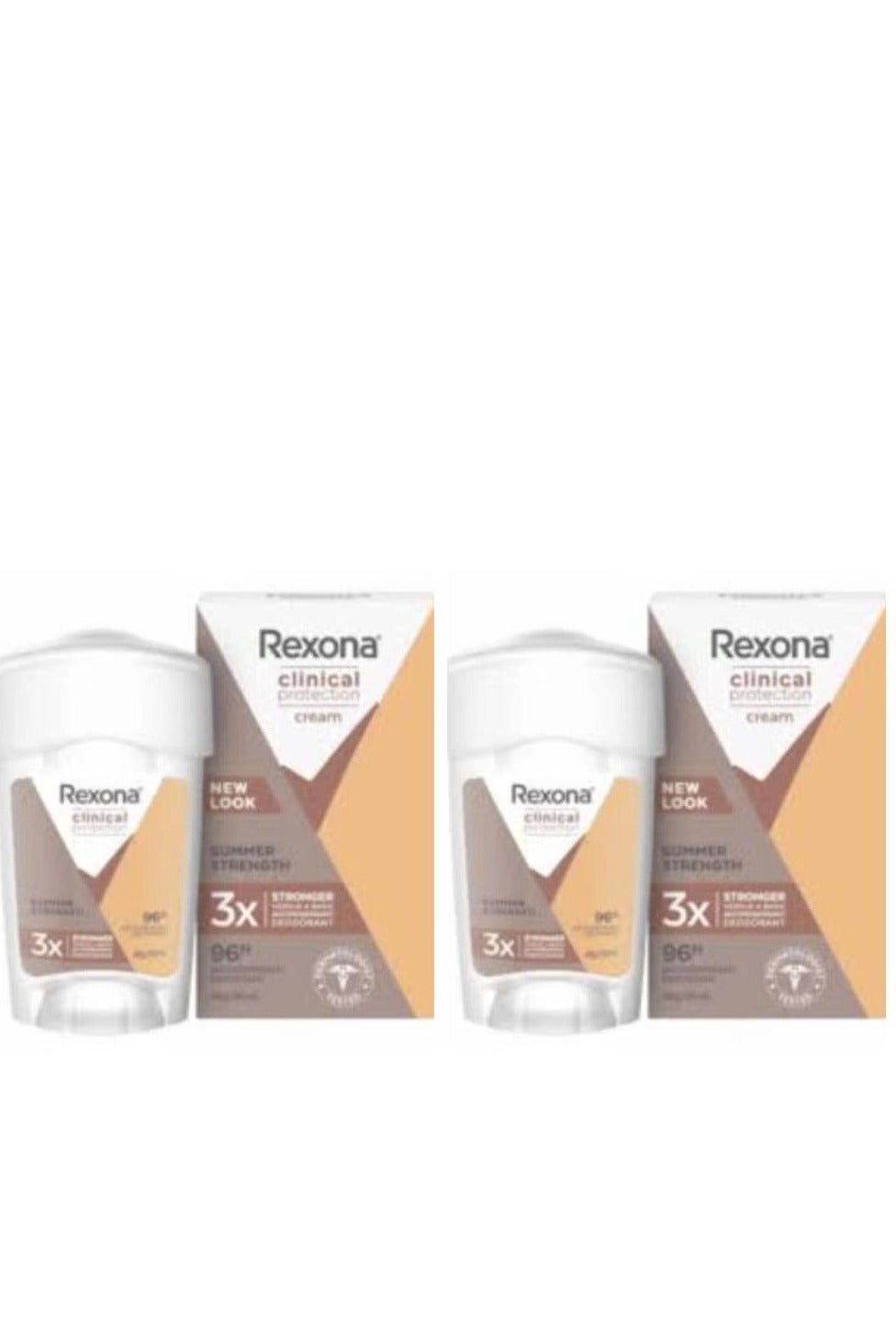 Women Clinical Antiperspirant Cream Stick Deodorant Summer Strength 96 Hour Protection 45ml 2 pcs