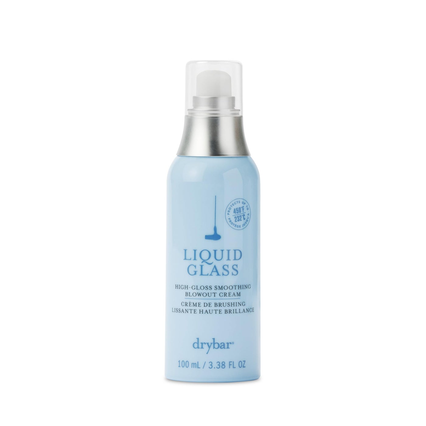 Drybar Liquid Glass High-Gloss Smoothing Blowout Cream | Reduces Frizz, Smooths Hair, Enhances Shine for a Healthier Appearance | Heat Protectant for Hair up to 450Â°F