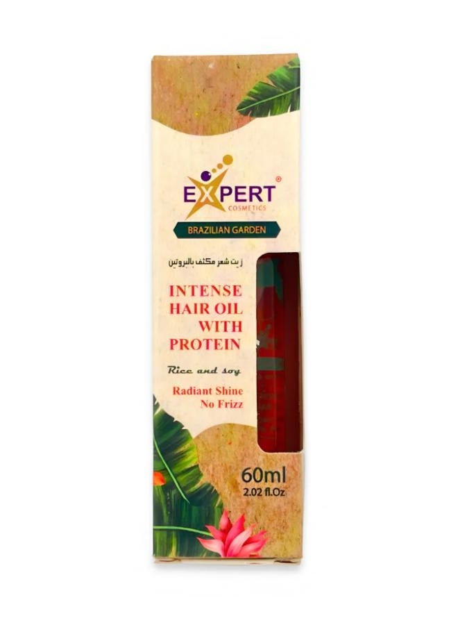Brazilian Expert Intense Hair Oil for Radiant Shine and Frizz Control 60ml