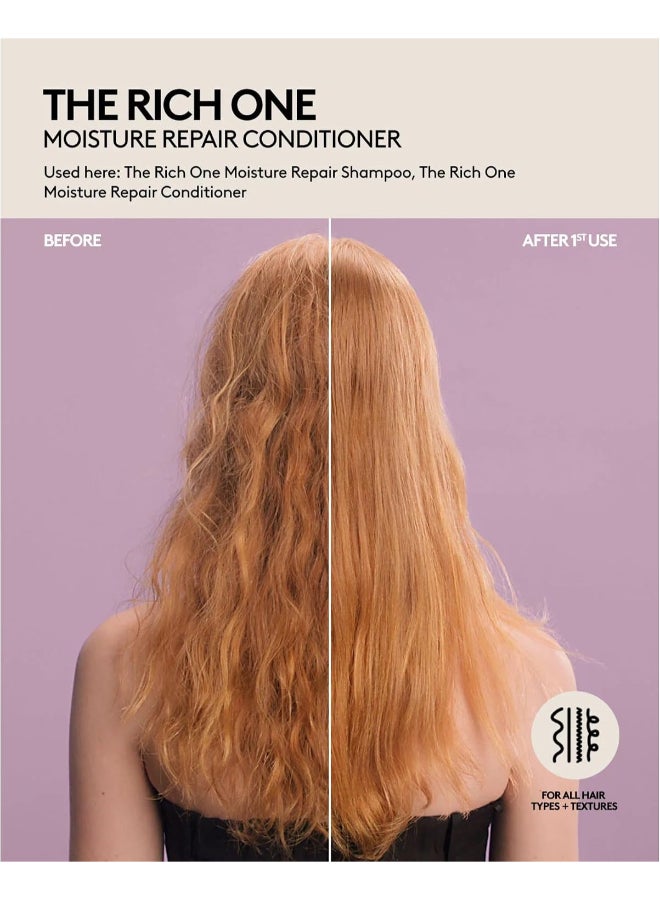 The Rich One Moisture Repair Conditioner 300ml | Hydrating & Strengthening Moisture Repair Conditioner for Dry Damaged & Colour-Treated Hair | Sulphate-Free Detangling Smoothing Conditioner for Soft Frizz-Free Hair - image 2