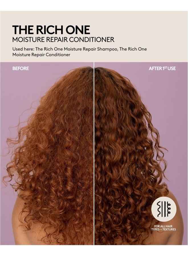 The Rich One Moisture Repair Conditioner 300ml | Hydrating & Strengthening Moisture Repair Conditioner for Dry Damaged & Colour-Treated Hair | Sulphate-Free Detangling Smoothing Conditioner for Soft Frizz-Free Hair - image 3