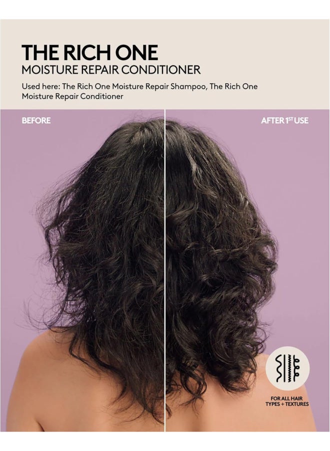 The Rich One Moisture Repair Conditioner 300ml | Hydrating & Strengthening Moisture Repair Conditioner for Dry Damaged & Colour-Treated Hair | Sulphate-Free Detangling Smoothing Conditioner for Soft Frizz-Free Hair - image 4