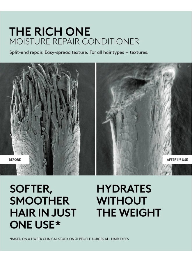 The Rich One Moisture Repair Conditioner 300ml | Hydrating & Strengthening Moisture Repair Conditioner for Dry Damaged & Colour-Treated Hair | Sulphate-Free Detangling Smoothing Conditioner for Soft Frizz-Free Hair - image 5