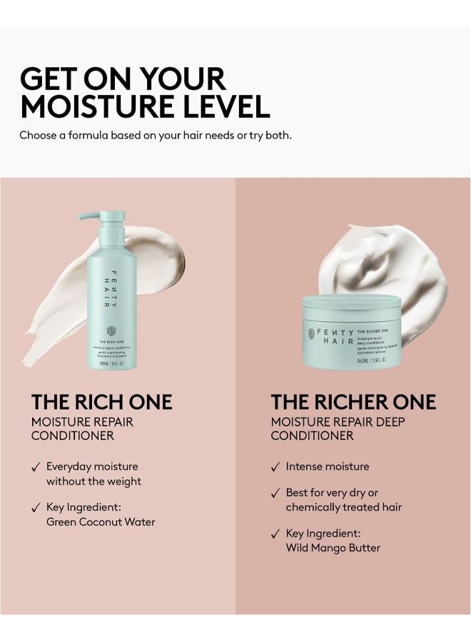 The Rich One Moisture Repair Conditioner 300ml | Hydrating & Strengthening Moisture Repair Conditioner for Dry Damaged & Colour-Treated Hair | Sulphate-Free Detangling Smoothing Conditioner for Soft Frizz-Free Hair - image 6